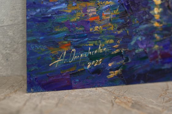 Rialto Bridge. Venice evening