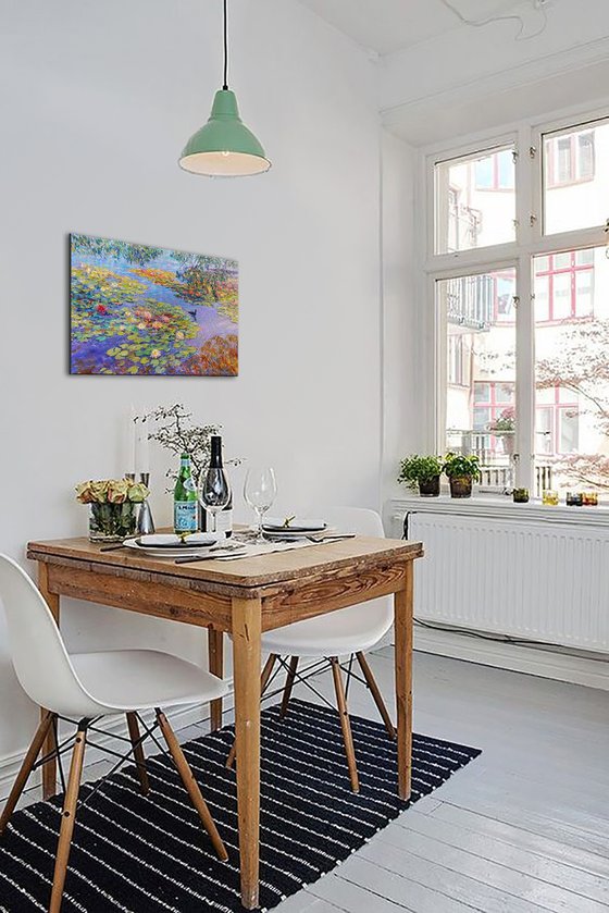 Nymphaeums are enveloped in the sun.