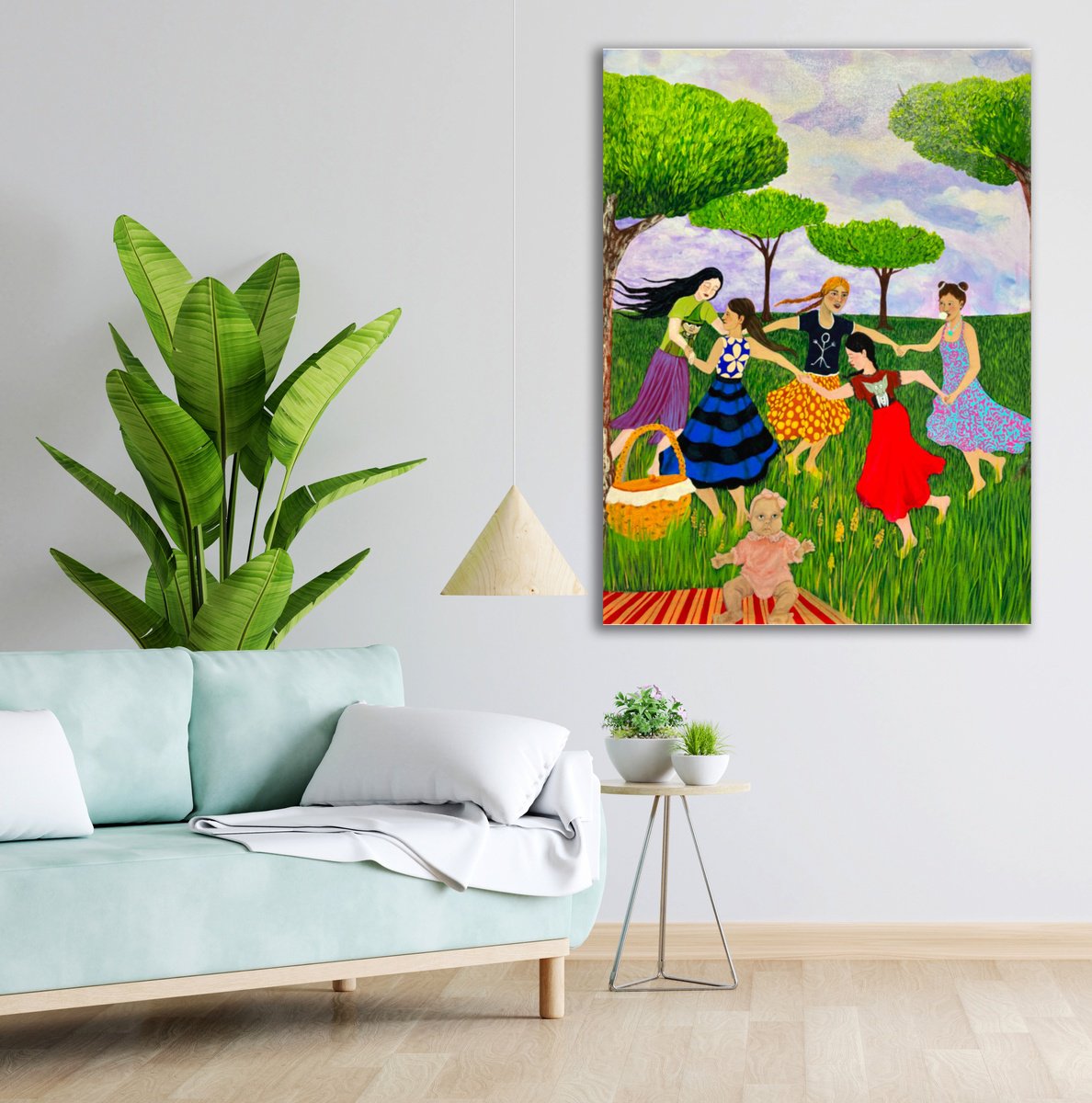 Ringe,Ringe,Raja 2025. Acrylic painting: Hanna Dujmović | Artfinder