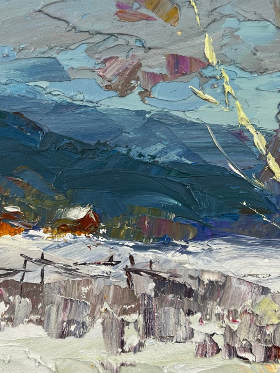 The Village Was Covered in Winter