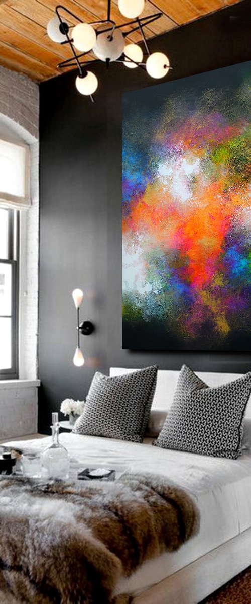 150x100cm. / extra large painting / Obsession by Alex Senchenko