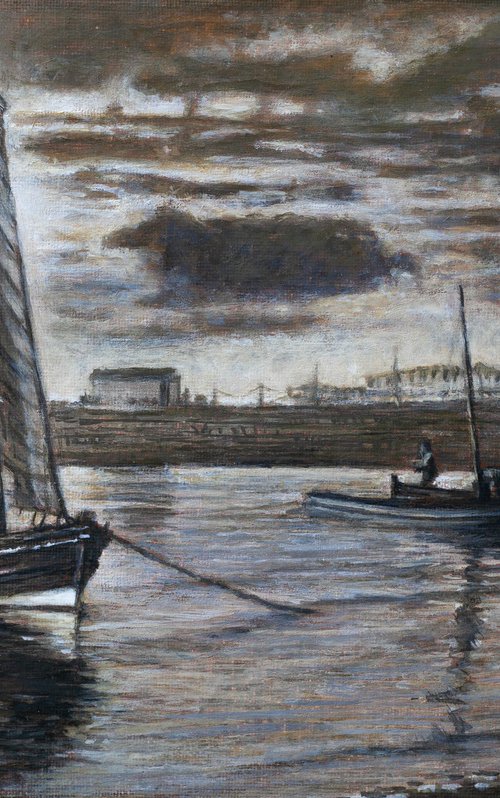 Sherlock Holmes Smoking in Broughty Ferry by Liudmila Pisliakova