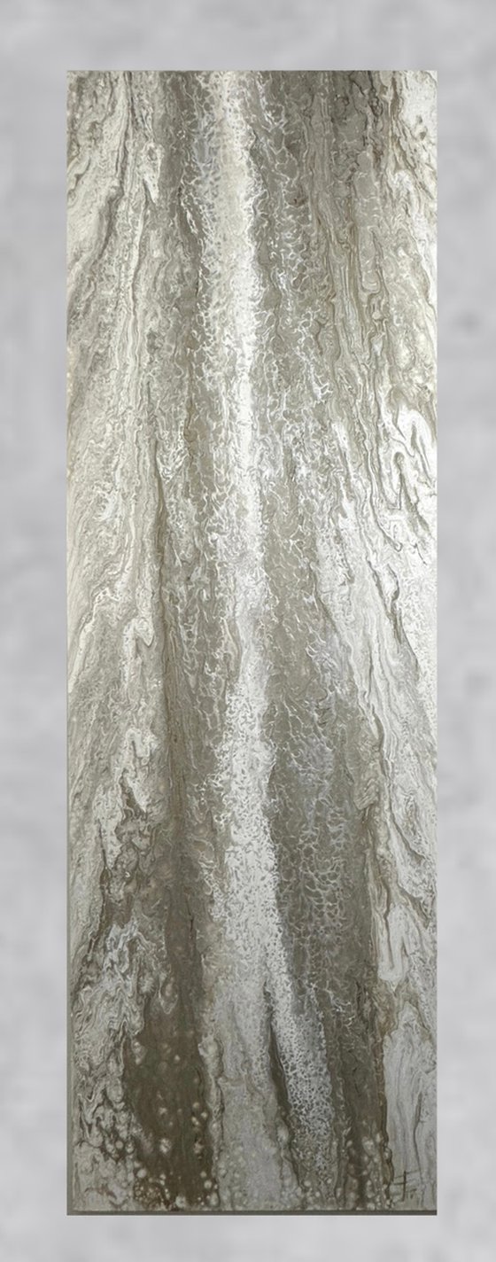 Voile (Single Panel) — Neutral Abstract