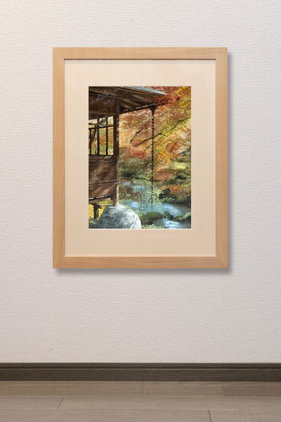 Autumn Garden Bathed in Kyoto Sunlight