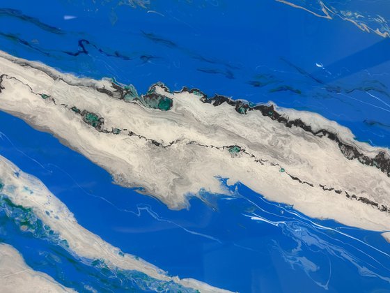 The Aviators Dreams- Sky Blue Cloud Abstract.
