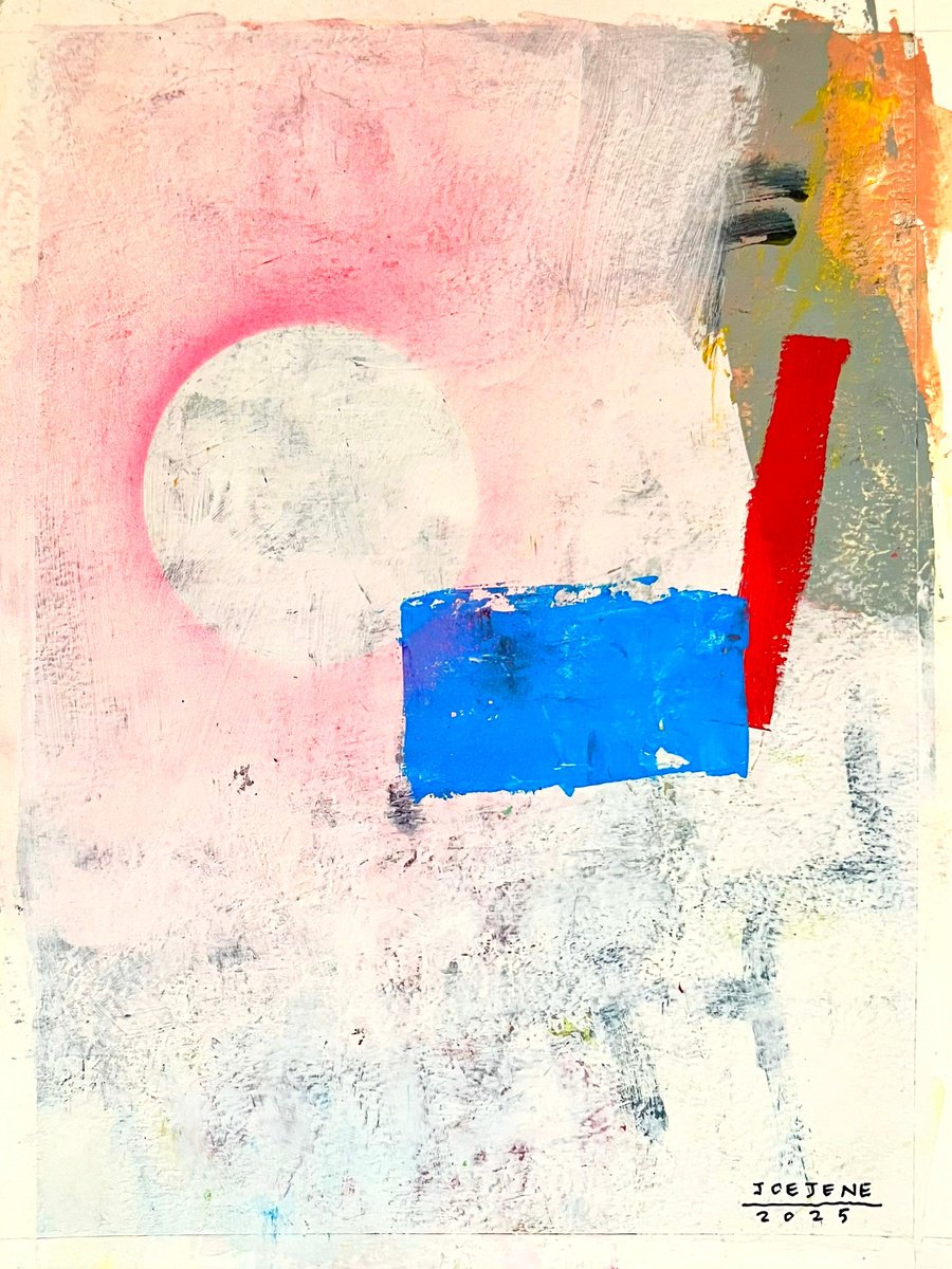 Abstract Acrylic Painting By Joejene C. Santos, 12 X 16, Untitled, Original Artwork