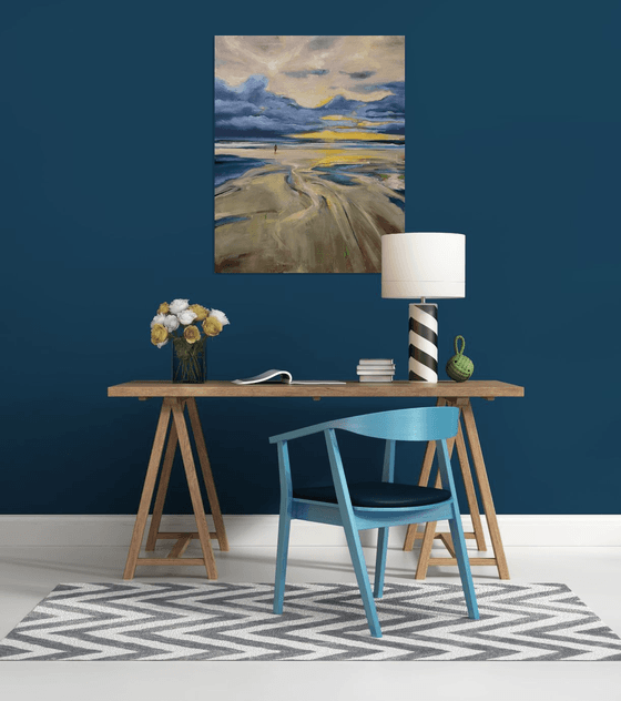 Stormy sky over The North Sea