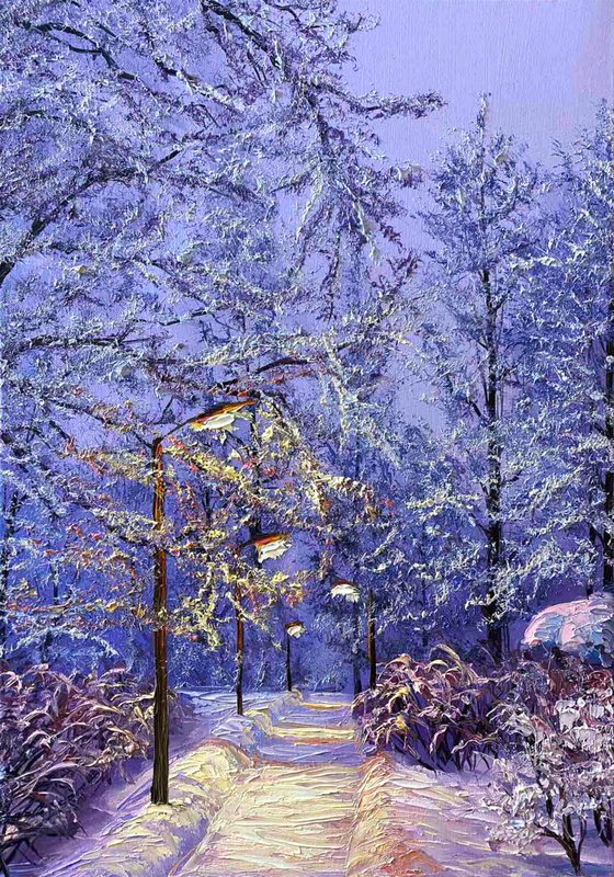 Silent street. Winter
