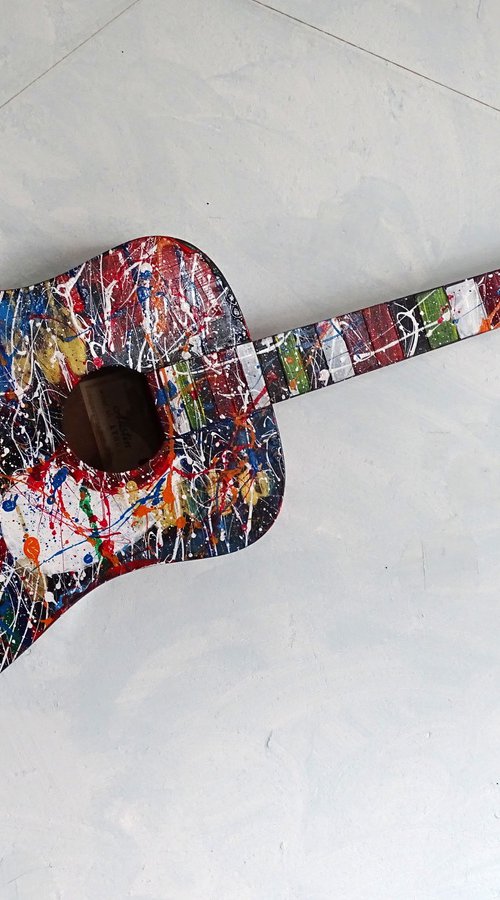 Guitar (painting/sculpture) by Conrad  Bloemers