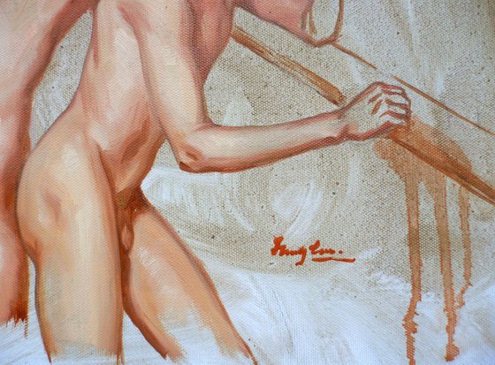 Oil paintingl -Bather#16503