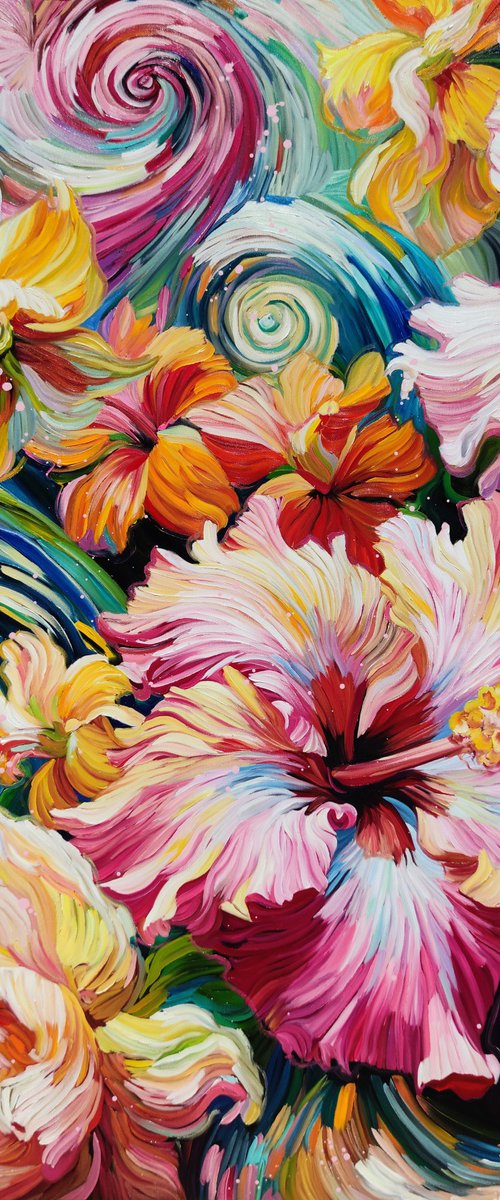 Rose Mallow by Angie Wright