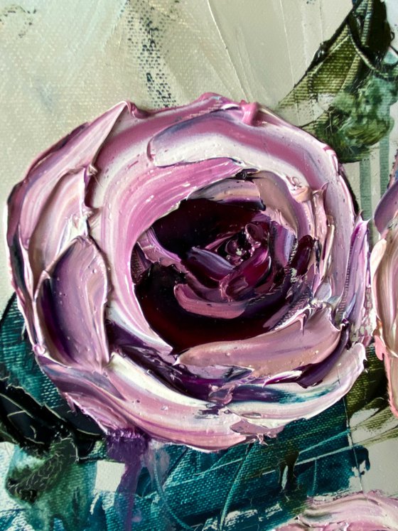 Flowing Dusty Roses I