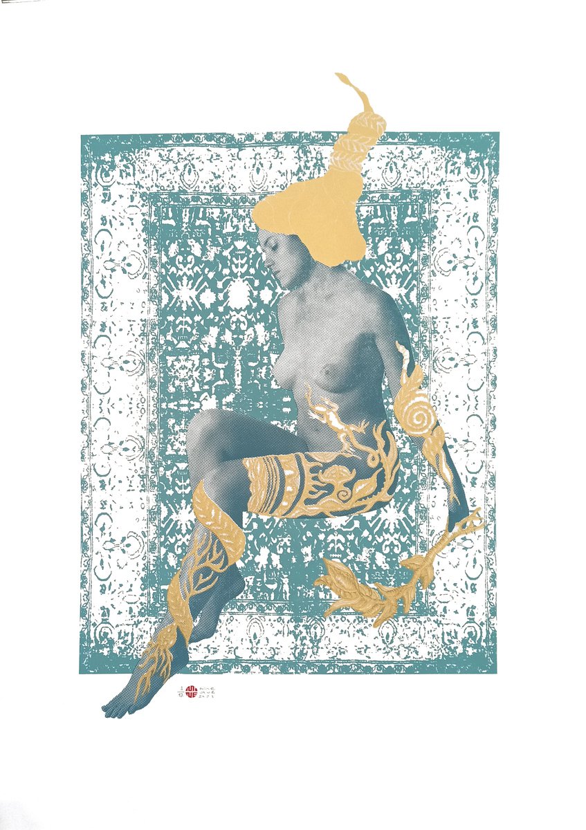 Illustrative Screenprint , Eve By Mine Okur, 28 X 39, Artwork For Sale On Artfinder