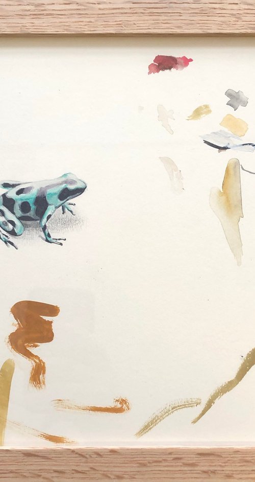 Serendipity (Frog on Abstract) by Joshua Daniels