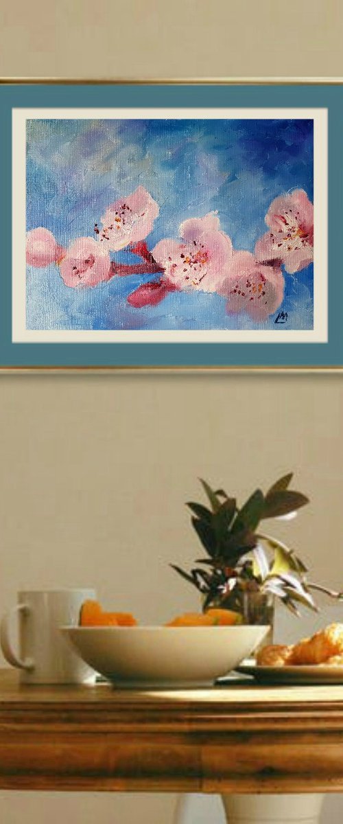 Blossom up Close - to fit 7 x 10inch frame by Lisa Mann