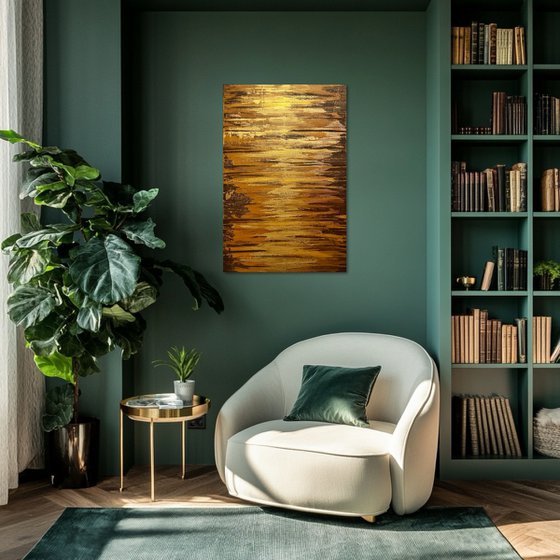 Golden Fire 90x60x2 cm