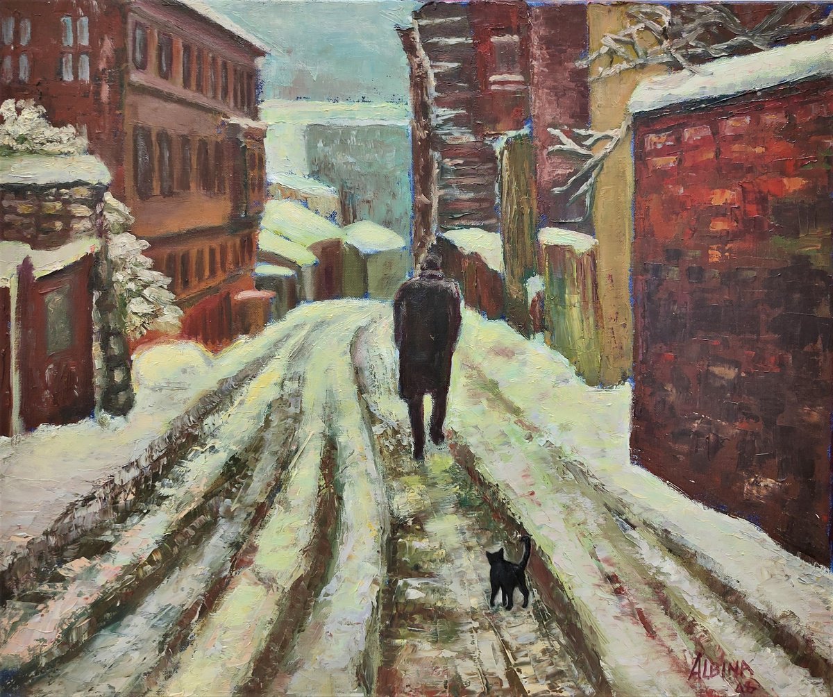 Winter walk by Albina Urbanek