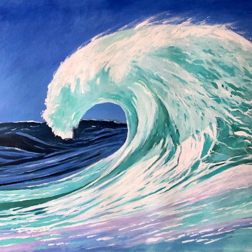 Big Wave 60-60 cm by Volodymyr Smoliak