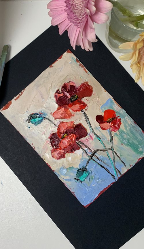 Poppies Red Flowers. by Vita Schagen