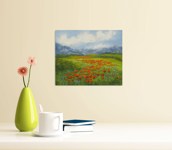 Small poppy field