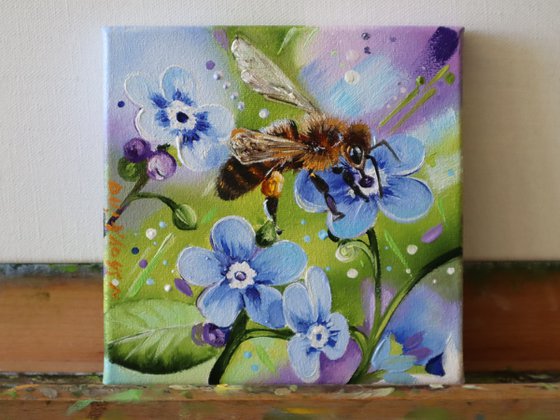 Bee Painting Small Art