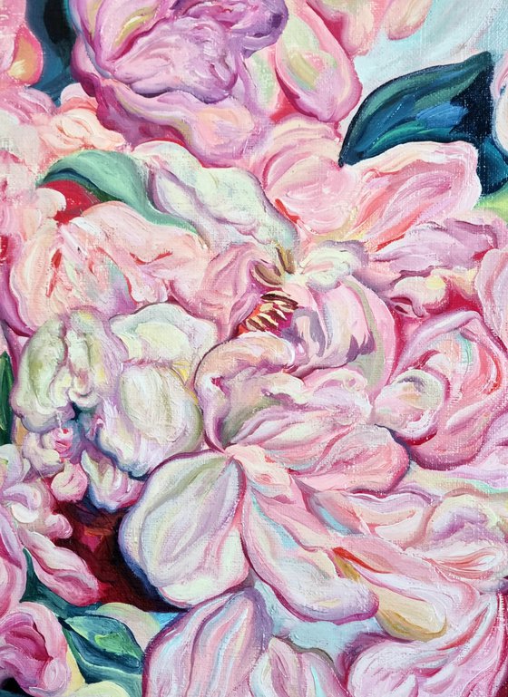 Still life with Pink flowers