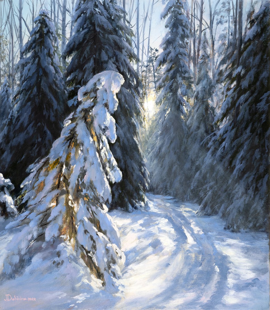 Winter forest by Julia Dubinina