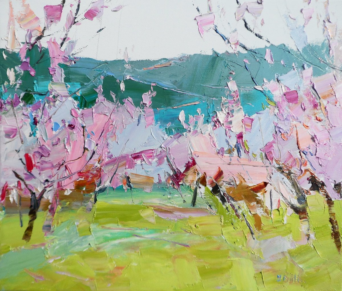 Spring.gardens Bloom By Yehor Dulin, 14 X 12, Artwork For Sale On Artfinder