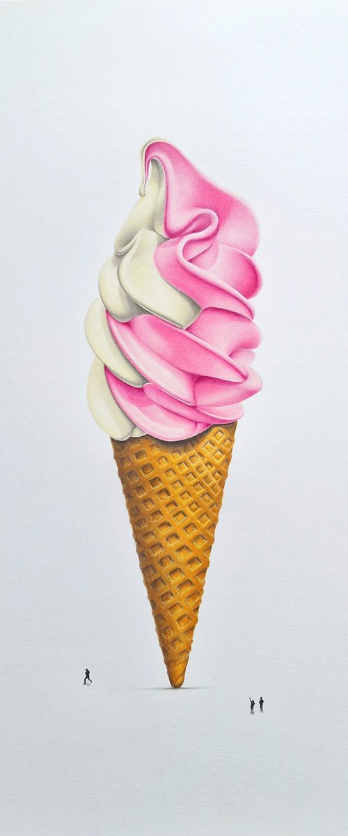 Strawberry and Vanilla Soft Serve: A monolith by Daniel Shipton