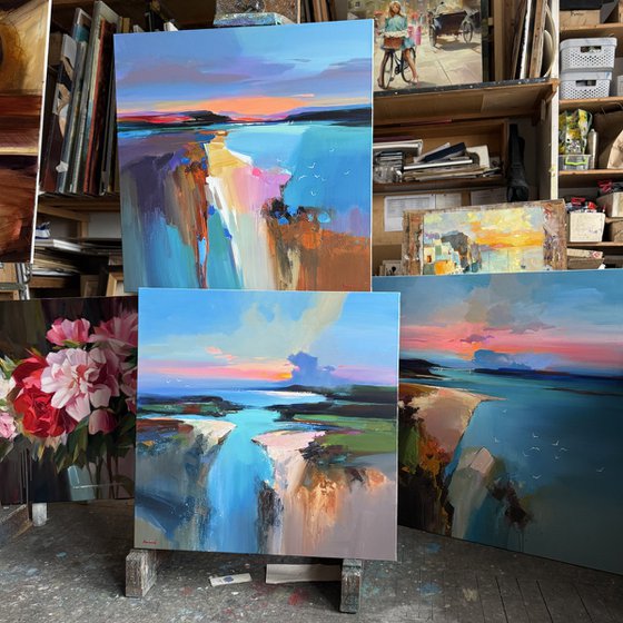 Golden path to the sea