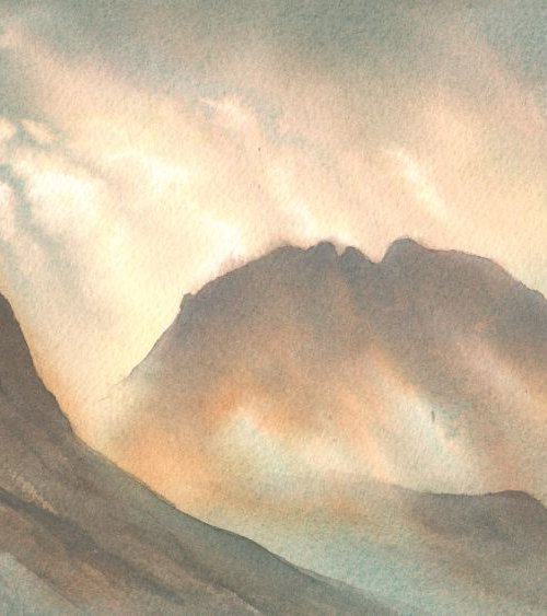 Pike's Crag and Scafell by John Campbell