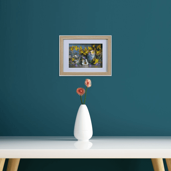 Spring Flowers in a Cup
