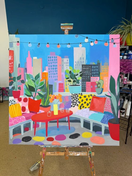 Urban Rooftop Garden