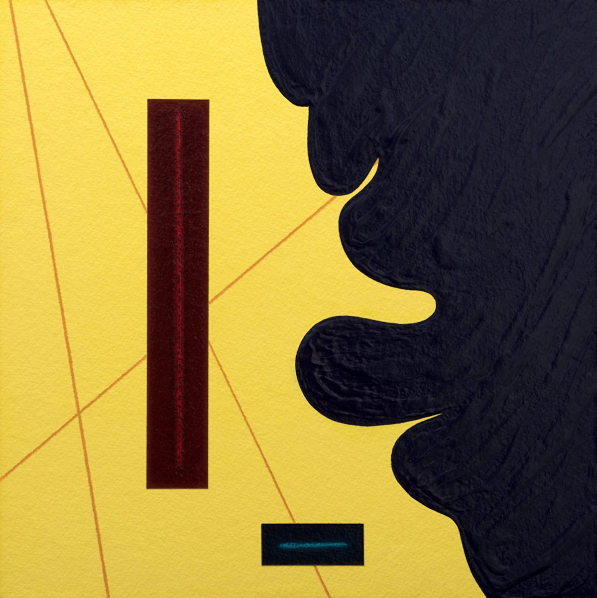 Abstract Acrylic Painting By Rich Moyers, 10 X 10", Exit Strategy, Original Artwork