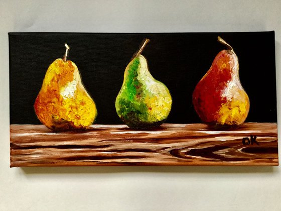 Pears. Still life .