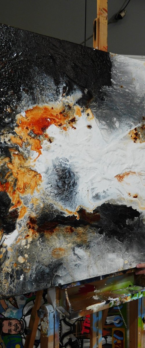 Slated Clay 160cm x 100cm texture Abstract painting by Franko