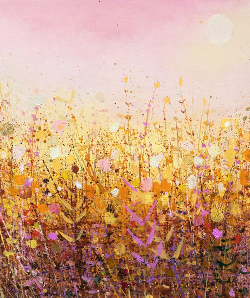 Pale Winter's Sun, Field Edge by Sandy Dooley