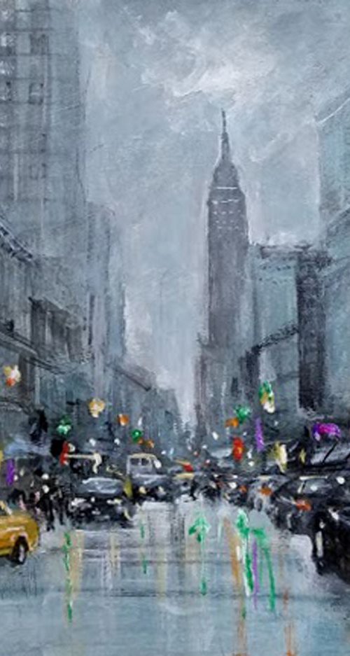 New York city after rain by Vishalandra Dakur