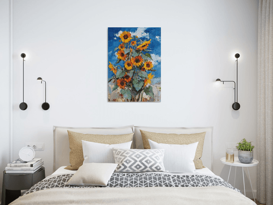 Blooming Sunflowers