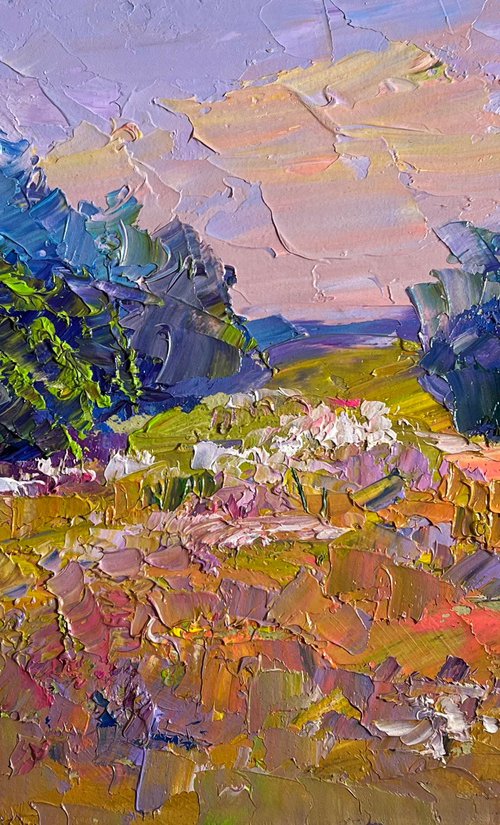 In a Summer Flower Meadow by Boris Serdyuk