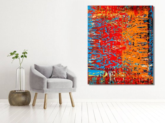 A Million Dreams  - XL LARGE,  ABSTRACT ART – EXPRESSIONS OF ENERGY AND LIGHT. READY TO HANG!