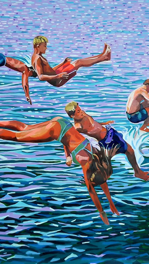 Jump / 160 x 120 x 0,1 cm by Alexandra Djokic
