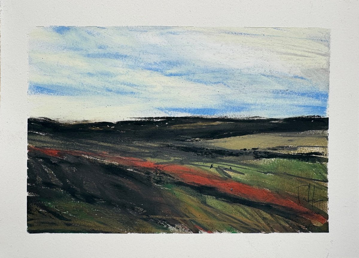 Expressive Drawing , Pennsylvania Landscape 4 By Steve Potts, 7 X 5, Artwork For Sale On Artfinder