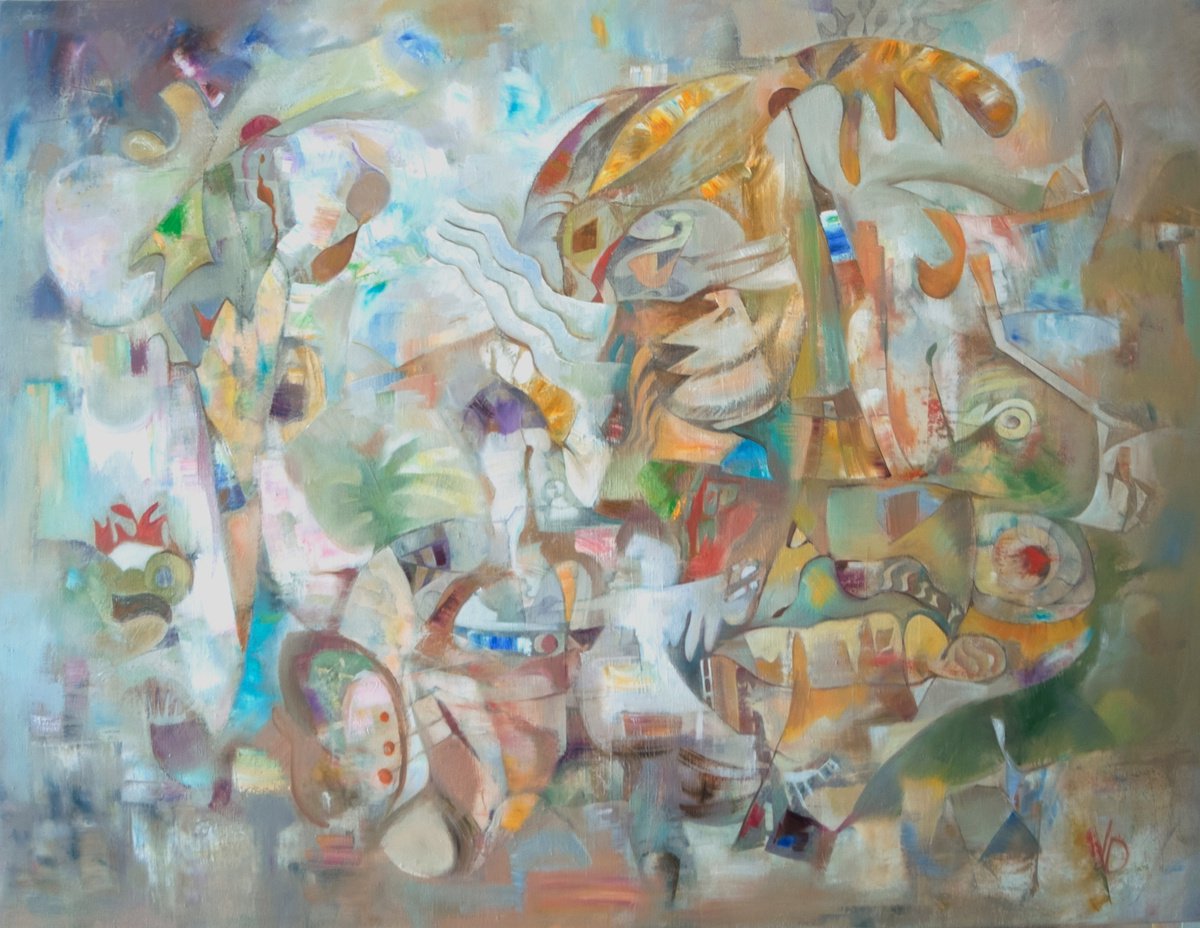 Expressive Oil Painting , The Beginning Of The Fairy Tale By Dina Volkova, 48 X 36, Artwork For Sale On Artfinder