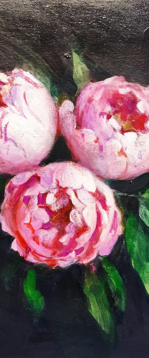 Bouquet Of Pink Peonies by HELINDA (Olga Müller)