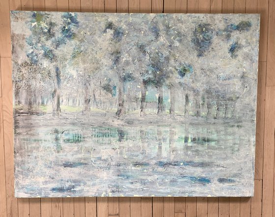 Mist over the Water - large canvas