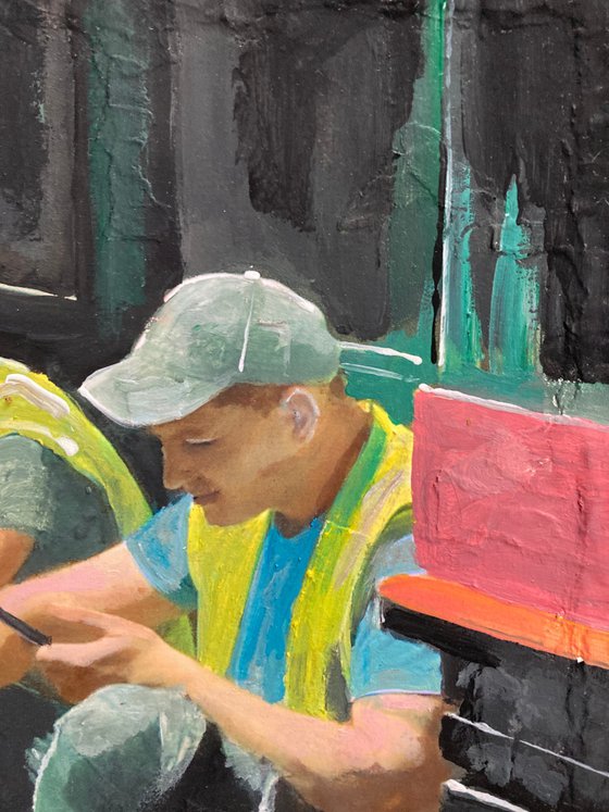 Guys Taking A Break In The Sun