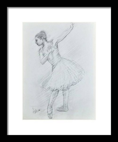Ballerina Sketch 16 by Asha Shenoy