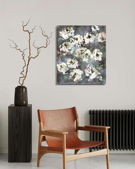 Peonies in the dark Abode