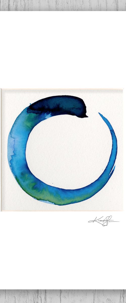 Enso Serenity 106 - Abstract Zen Circle Painting by Kathy Morton Stanion by Kathy Morton Stanion